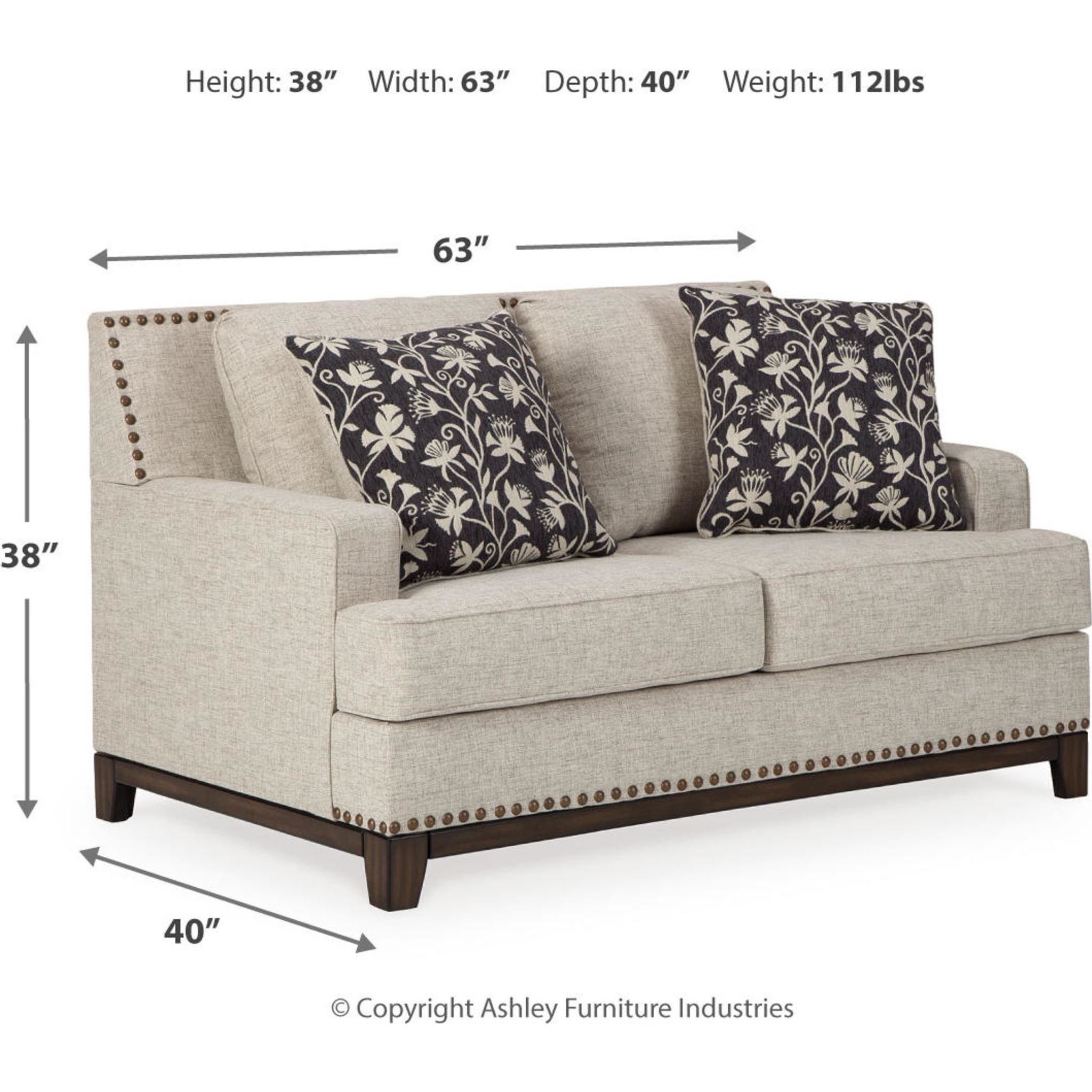 Ballina-Exclusive Loveseat - Gallery Image 2