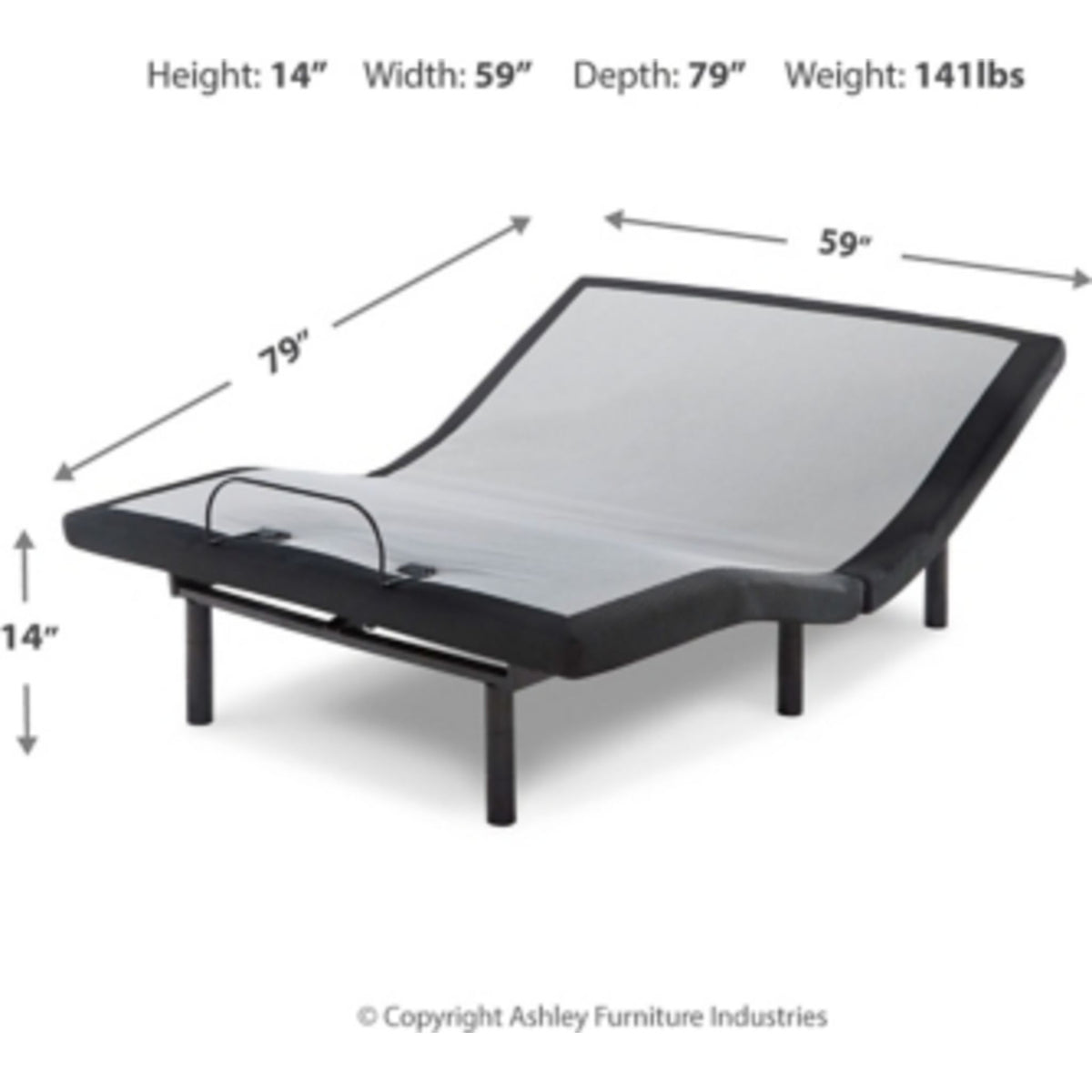Ashley Sleep Better Lifestyle Adjustable Bed 14 inch - Queen - Gallery Image 2