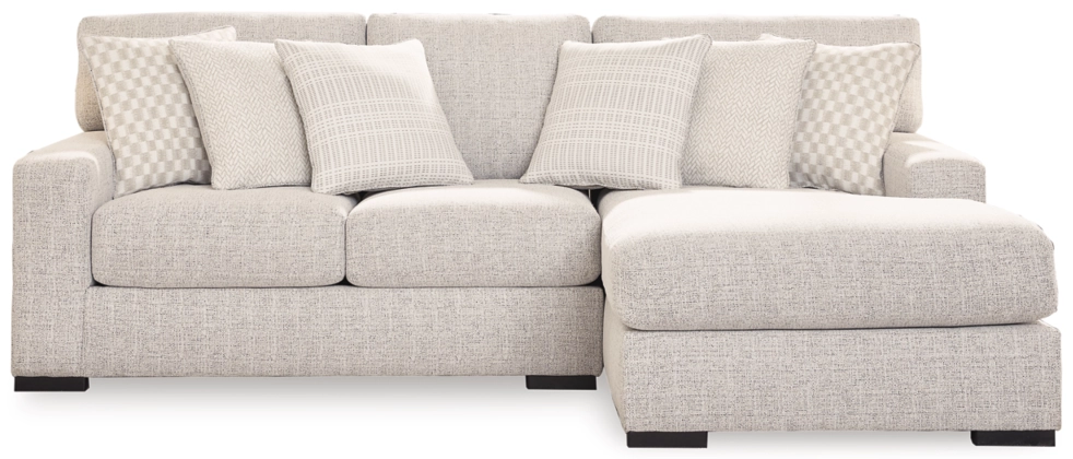 Larce-Exclusive 2 Piece Sectional with Chaise - Stone/Right Facing - Gallery Image 1