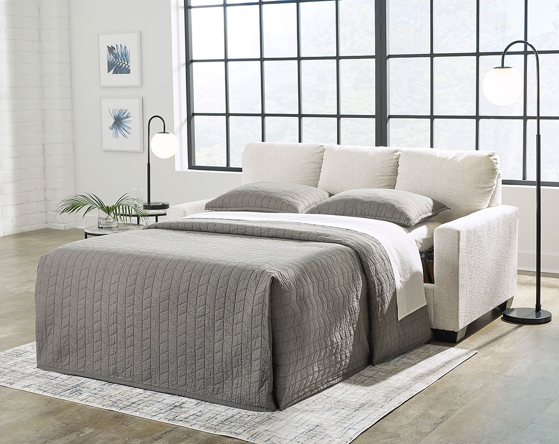 Rannis Sofa Bed - Snow/Full - Gallery Image 5