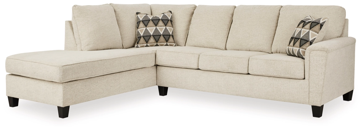 Abinger 2 Piece Sleeper Sectional with Chaise - Natural/Left Facing - Gallery Image 1