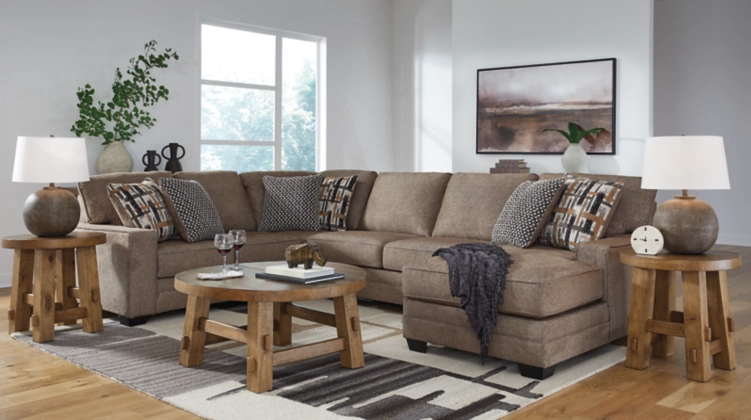 Cannonbrook 3 Piece Sectional - Nutmeg/Right Facing - Gallery Image 3