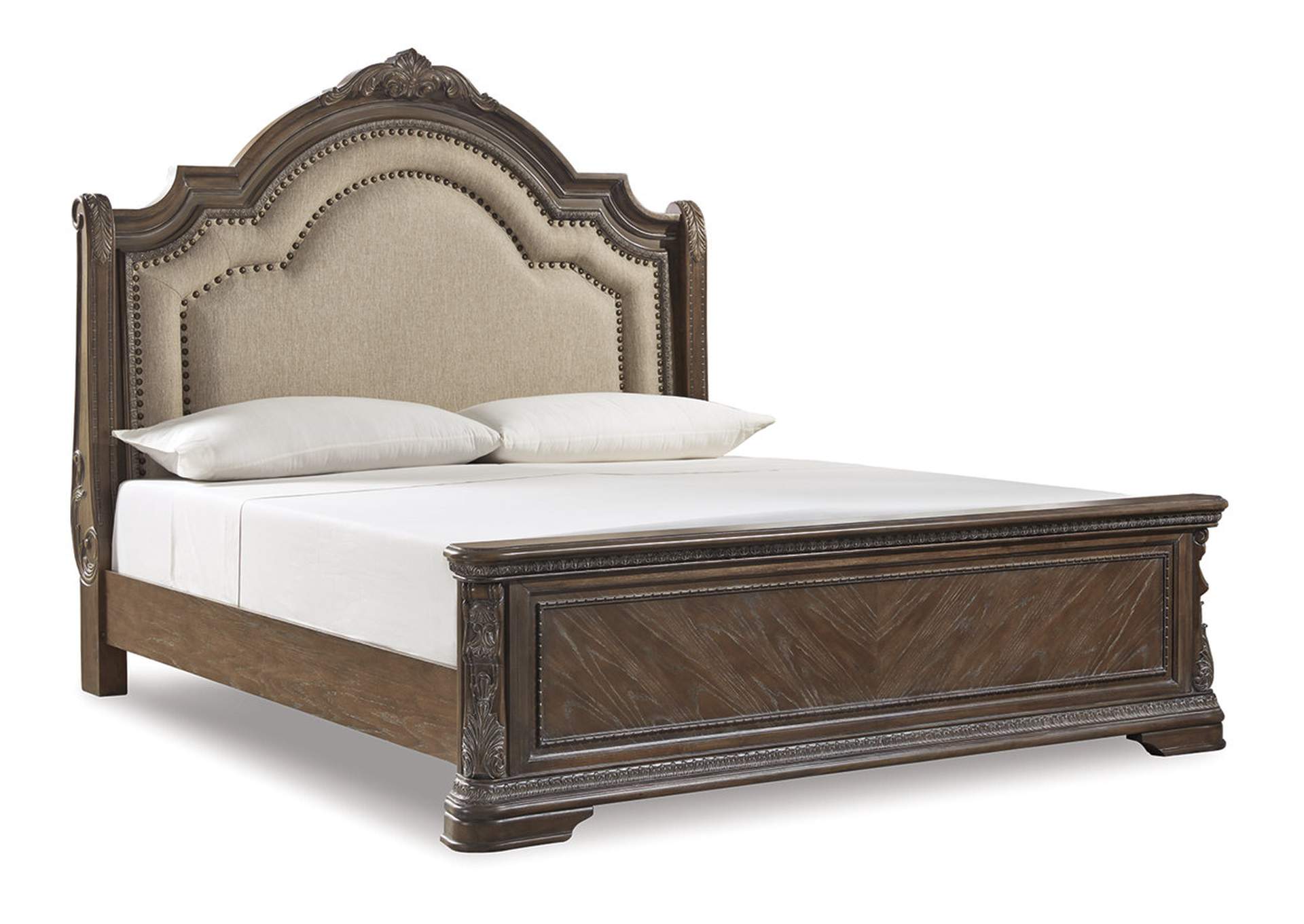 Charmond Queen Upholstered Sleigh Bed - Gallery Image 1