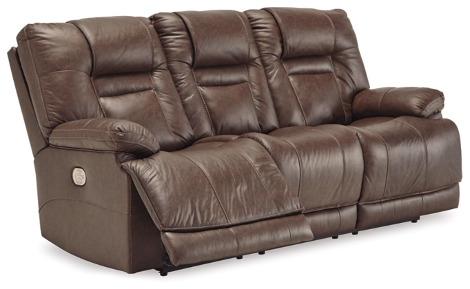 Wurstrow Power Reclining Sofa with Adjustable Headrest - Umber - Gallery Image 3