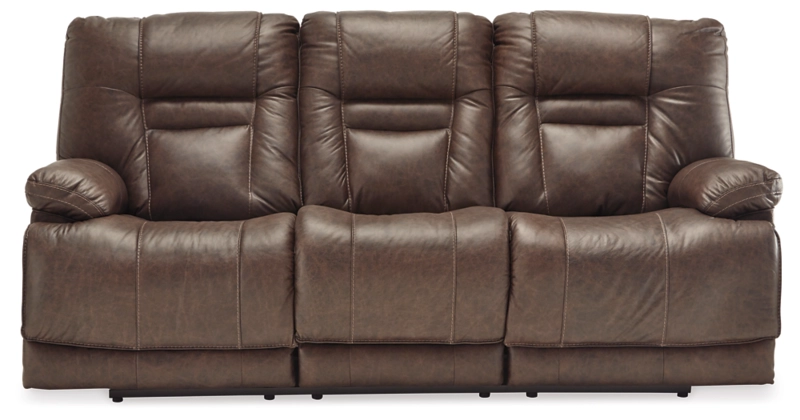 Wurstrow Power Reclining Sofa with Adjustable Headrest - Umber - Gallery Image 2