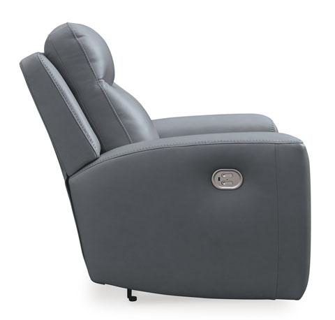 Mindanao Power Recliner with Adjustable Headrest - Steel - Gallery Image 3