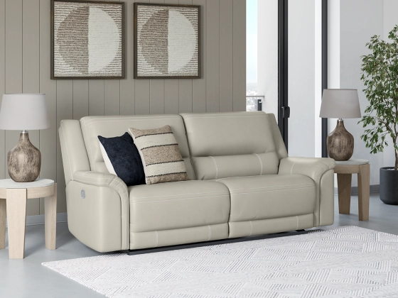 Trasimeno Power Reclining Sofa - Coconut - Gallery Image 1